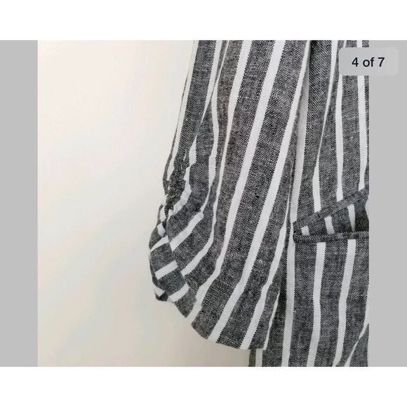 NWT Nordstrom BP. Striped Cinch Sleeve Blazer - Picture 4 of 6